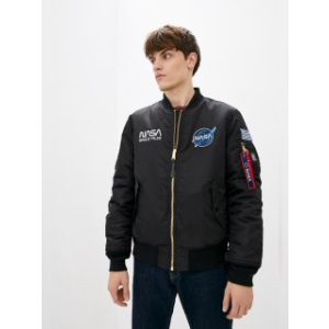 Куртка Airboss MA-1 NASA XL Black (707568225813_A) ТОП в Ужгороде