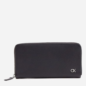 купити Гаманець чоловічий шкіряний Calvin Klein Jeans Ck Pique Long Ziparound K50K507402-BAX Чорний (8719854888871)