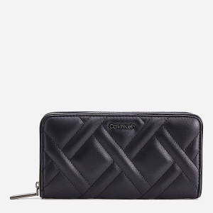 Гаманець жіночий Calvin Klein Jeans Ck Quilt Z/A Wallet Lg K60K608467-BAX Чорний (8719854851776) краща модель в Ужгороді