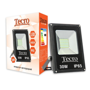 Прожектор светодиодный Tecro TL-FL-30B LED 30Вт 2100Лм 6400К холодный свет (TL-FL-30B) ТОП в Ужгороде