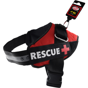 Шлея усиленная Pet Nova Rescue+ XL 70-90 см Красная (HA-RESCUE-RE-XL) (5903031442243) надежный