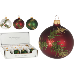 Набір ялинкових куль Christmas Decoration 8 см 12 шт BERRIES DECO (AVG113860) рейтинг