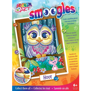 Набір для творчості Sequin Art Smoogles Сова 25х34 см (SA1812) краща модель в Ужгороді