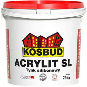 Штукатурка силіконова, KOSBUD ACRYLIT-SL, баранчик, база, цебро 25 кг ТОП в Ужгороді