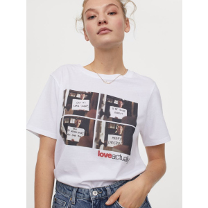 Футболка H&M 76247002b24 M Белая (KC100000015973) лучшая модель в Ужгороде