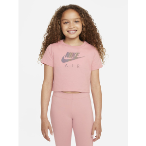 Футболка дитяча Nike G Nsw Tee Crop Nike Air DJ6932-630 140-152 см (M) Рожева (195240913774)