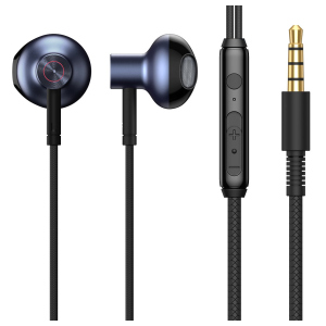 Наушники Baseus Encok H19 Wired Earphone 3.5mm Черный надежный