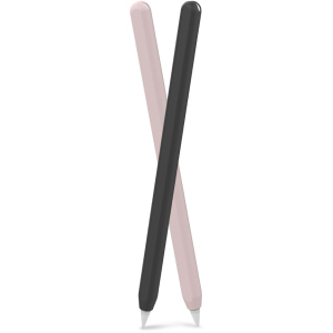 Силіконові чохли AhaStyle для Apple Pencil 2 комплект 2 шт Чорний, рожевий (AHA-01650-BNP) краща модель в Ужгороді