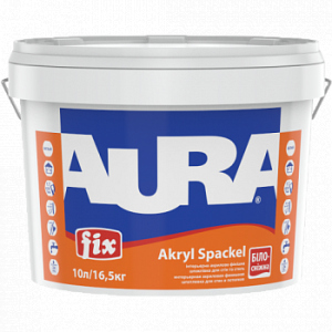 Акриловая финишная шпатлёвка для внутренних работ Aura Fix Akryl Spaсkel 16.5кг белая ТОП в Ужгороде