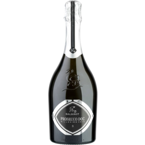 Вино ігристе Le Manzane "Balbinot" Prosecco Doc Exclusive Brut біле, брют 0.75 л 11.5% (8033040890135) ТОП в Ужгороді