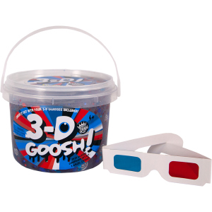 Лізун з 3D ефектом Compound Kings Slime 3-D Goosh з окулярами Червоний-Білий-Блакитний 1200 г (300114-1) (760939630036)