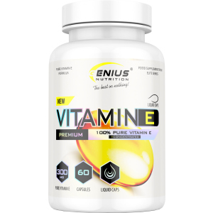 Витамины Genius Nutrition Vitamin E 60 капсул (7359536295897) в Ужгороде