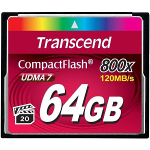 купити Transcend CompactFlash 64GB 800x (TS64GCF800)