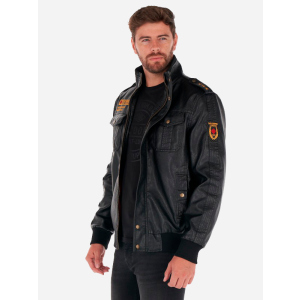 Куртка из искусственной кожи Lee Cooper 10695510-3 L Black (4894534286254) ТОП в Ужгороде