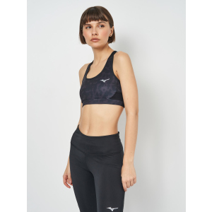 Спортивный топ Mizuno Alpha Graphic Bra J2GA170409 XL Черный (5059431208757) лучшая модель в Ужгороде