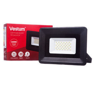 Светодиодный прожектор LED Vestum 30W 2600Лм 6500K 185-265V IP65 1-VS-3003 в Ужгороде