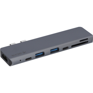 USB-хаб адаптер Ailink Aluminium 7 в 1 USB-C 4K HDMI краща модель в Ужгороді