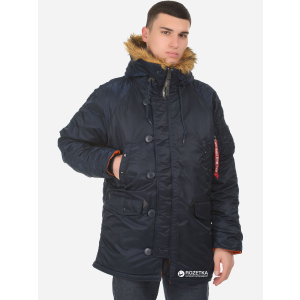 Парку Alpha Industries Slim Fit N-3B Parka L Replica Blue/Orange краща модель в Ужгороді