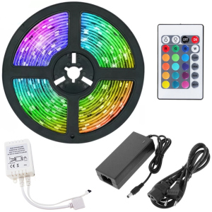 Світлодіодна стрічка UFT RGB LED LS02 5м з пультом ДУ блоком живлення та контролером в Ужгороді