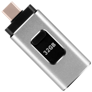 UFT FD32 3 в 1 32GB USB / Type-C / Lightning (UFTFD32) ТОП в Ужгороді