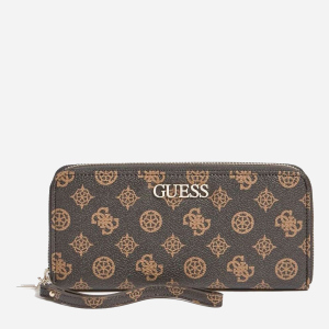 Гаманець жіночий Guess Alby Slg Large Zip Around SWPG7455460-MOC Темно-коричневий (8000702444288)