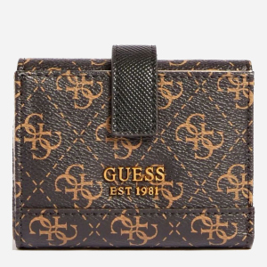 Гаманець жіночий Guess Cordelia Logo Slg Petite Trfld SWQB8377380-BNL Темно-коричневий (8000702444290) ТОП в Ужгороді