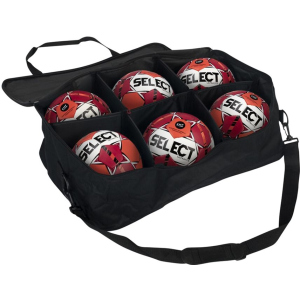 Сумка для гандбольних м'ячів Select Match Ball Bag For 6 Handballs 40L (010) Чорна (5703543223220)