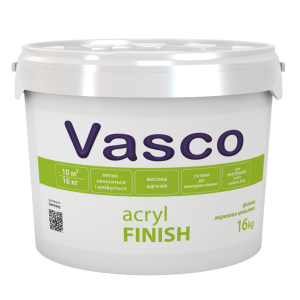 Шпатлевка акриловая для внутренних работ Vasco Acryl Finish 16кг ТОП в Ужгороде