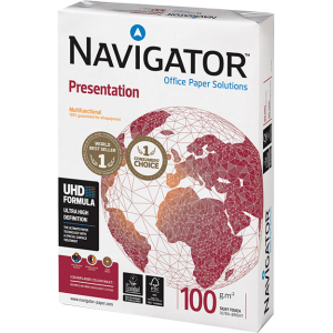 Папір офісний Navigator Presentation A4 100 г/м2 клас A 500 листів Білий (5602024530232) краща модель в Ужгороді