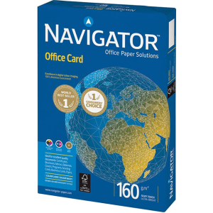 Бумага офисная Navigator Office Card A3 160 г/м2 класс A 250 листов Белая (5602024381391) лучшая модель в Ужгороде