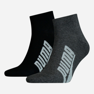 Набор носков Puma Unisex BWT Lifestyle Quarter Socks 2 pack 90795301 35/38 2 пары Black/White (8720245031127) ТОП в Ужгороде