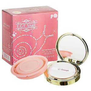 Пудра, що омолоджує Enough EGF Snail Two Way Cake SPF43 PA++ №13 зі змінним блоком 13 г + 13 г (8809280066049) краща модель в Ужгороді