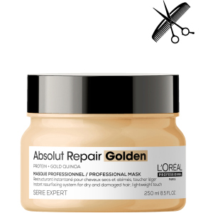 Професійна маска L'Oreal Professional Serie Expert Absolute Repair Gold для інтенсивного відновлення пошкодженого волосся без обтяження 250 мл (3474636975327) ТОП в Ужгороді