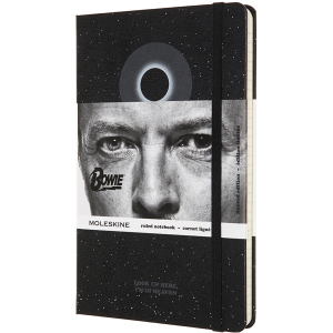 хорошая модель Записная книга Moleskine David Bowie 13 х 21 см 240 страниц в линейку Черная (8053853603814)