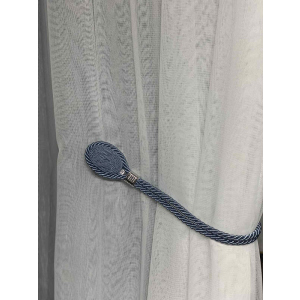 хорошая модель Магнит-подхват для штор Di&Di плетеный Овал на шнуре Голубой (ROZ6400064566)