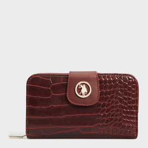 Женский кошелек U.S. Polo Assn USC21893 Burgundy-Burgundy (8683214043975)