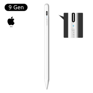 Стилус для планшета Apple iPad 2018-2021 Goojodoq 9 Gen Magnetic Type-C 1.2mm White ТОП в Ужгороде