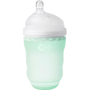 Детская силиконовая антиколиковая бутылочка Olababy GentleBottle Mint Бирюзовый 240 мл (80820) в Ужгороде