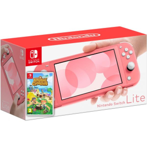 купити Nintendo Switch Lite Coral + Гра Animal Crossing: New Horizons (російська версія)