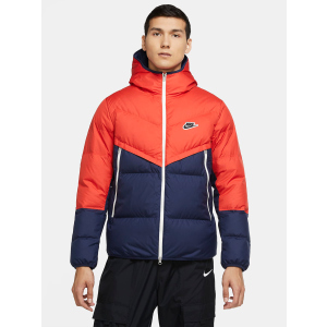 Пуховик Nike M Nsw Dwn Fil Wr Jkt Shld CU4404-673 XS Оранжево-синій в Ужгороді