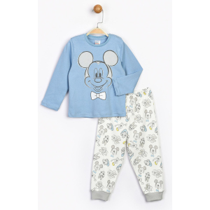 Пижама (футболка с длинным рукавом + штаны) Disney Mickey Mouse MC16191 92 см Голубая (8691109860774) в Ужгороде