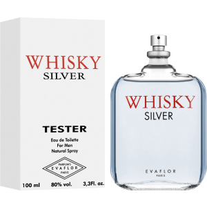 Тестер Туалетна вода для чоловіків Evaflor Whisky Silver 100 мл (ROZ6400103886) в Ужгороді