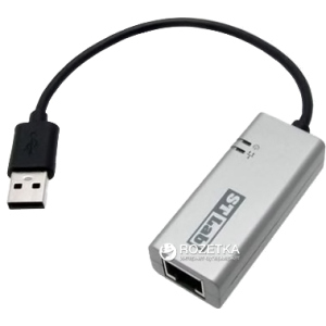 Адаптер STLab USB 3.0 to Gigabit Ethernet 0.18 м Black/Grey (U-980)