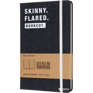 Нотатник Moleskine Denim 13 х 21 см 240 сторінок у лінійку Skinny (8058341710753) краща модель в Ужгороді