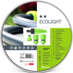 Набор поливочный Cellfast Ecolight 20 м 1/2" + комплект соединителей (10-190) лучшая модель в Ужгороде