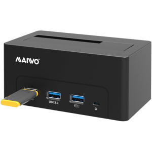 Док-станція Maiwo для HDD 2.5"/3.5" SATA/SSD + 3хUSB 3.0 (K308H) в Ужгороді