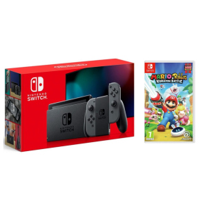 Nintendo Switch Gray - Оновлена ​​версія + Гра Mario and Rabbids Kingdom Battle в Ужгороді