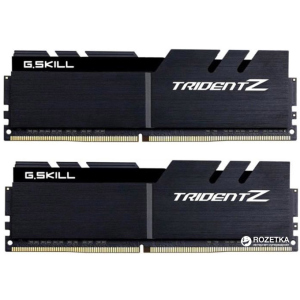 Оперативна пам'ять G.Skill DDR4-4000 32768MB PC4-32000 (Kit of 2x16384) Trident Z Black (F4-4000C19D-32GTZKK) ТОП в Ужгороді