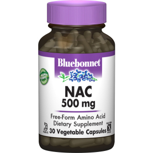 Амінокислота Bluebonnet Nutrition NAC (N-Ацетил-L-Цистеїн) 500 мг 30 гелевих капсул (743715000629) ТОП в Ужгороді