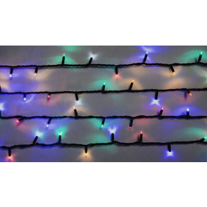 Светодиодная гирлянда DELUX STRING flash 200LED 20 м мульти/черный IP44 EN (90012980) ТОП в Ужгороде